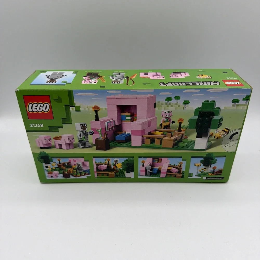 LEGO Minecraft Baby Pig House Playset Minifigures Toy 21268 Ages 7+